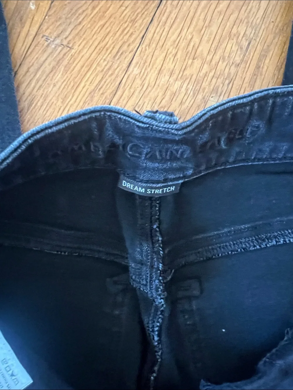 American Eagle Outfitters Womens hi-rise jegging  - Light Blue & Black